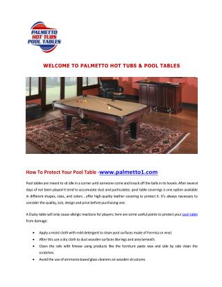 How to Protect Your Pool Table