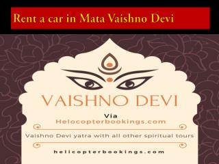 Car rental services in vaishno Devi