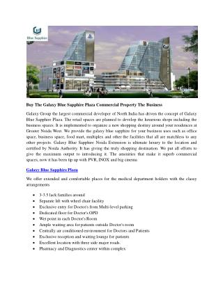 Buy The Galaxy Blue Sapphire Plaza Commercial Property The Business