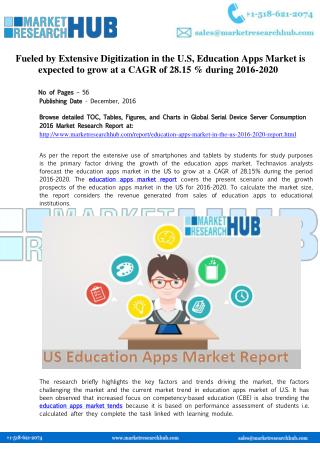 Education Apps Market Industry Report 2020