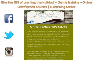 Give the Gift of Learning this Holiday – Online Training
