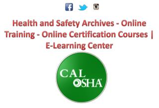OSHA Health and Safety Certifications Training