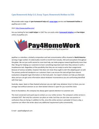 Cpm Homework Help Cc3, Essay Typer, Homework Hotline in USA