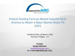 Enteral Feeding Formula Market: Research Finds Enteral Supplements Vital for Daily Nutrition | IndustryARC