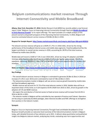 Mobile Broadband to Drive Revenue Growth Market Report