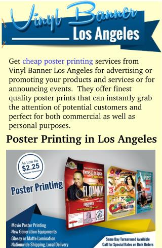 Cheap Poster Print in Los Angeles