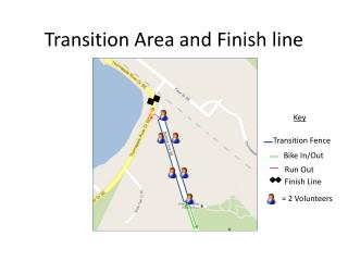 Transition Area and Finish line