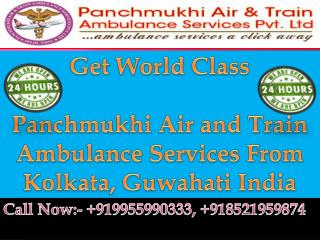 Get World Class Air Ambulance Services from Kolkata Guwahati without Paying Huge Money