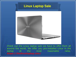 Laptop with Linux Os