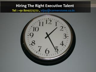 Hiring The Right Executive Talent