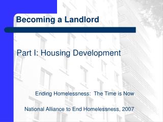 Becoming a Landlord