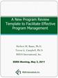 A New Program Review Template to Facilitate Effective Program Management