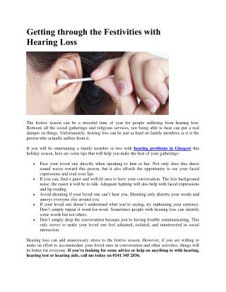 Getting through the Festivities with Hearing Loss