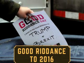 Good riddance to 2016