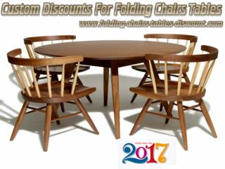 Custom Discounts For Folding Chairs Tables