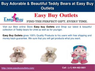 Buy Adorable & Beautiful Teddy Bears at Easy Buy Outlets
