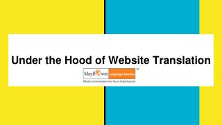 Under the hood of website translation