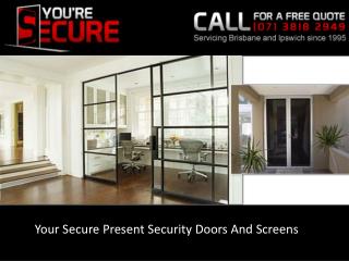 Your Secure Present Security Doors And Screens