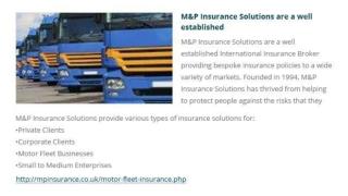 Top Company Motor Fleet Insurance in UK