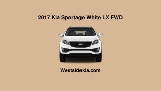 2017 Kia Sportage White LX FWD