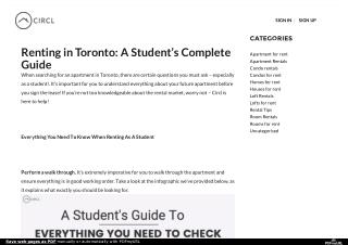 Renting in Toronto: A Student’s Complete Guide