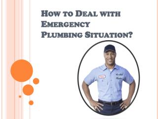 Easy Way to Deal with Emergency Plumbing Situation