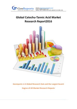 Global Catechu-Tannic Acid Market Research Report 2016