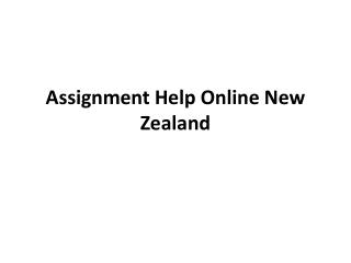 Assignment Help Online New Zealand