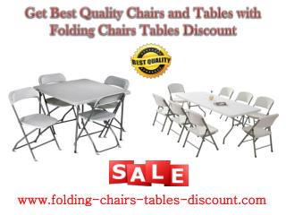 Get Best Quality Chairs and Tables with Folding Chairs Tables Discount