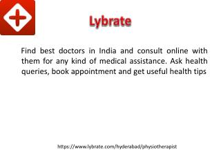 Best Physiotherapist in Hyderabad - Lybrate