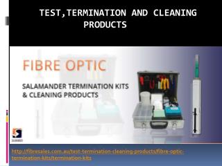 Presentation for Fibre Optic Cleaning Products