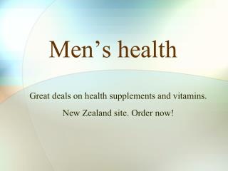 tasmanhealth.co.nz | NOW Foods Men's Virility Power