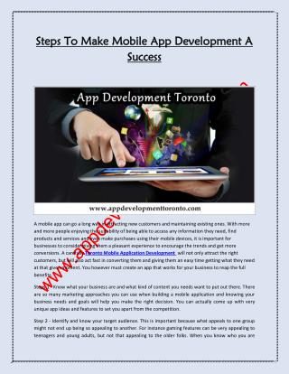 App Development Toronto
