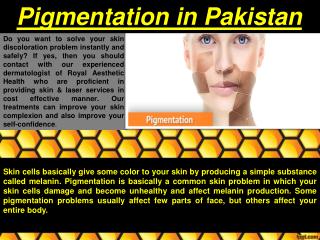 Pigmentation in Pakistan