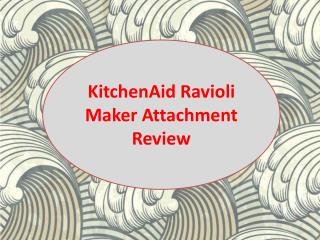 KitchenAid Ravioli Maker Attachment Review