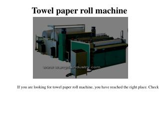 Hand towel machine