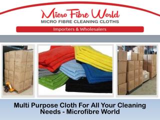 Multi Purpose Cloth For All Your Cleaning Needs - Microfibre World