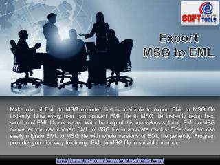 Export EML to MSG