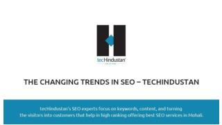 The Changing Trends in SEO – tecHindustan