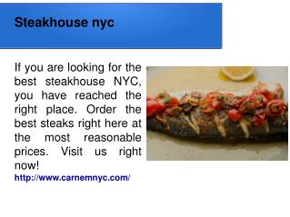 Steakhouse nyc