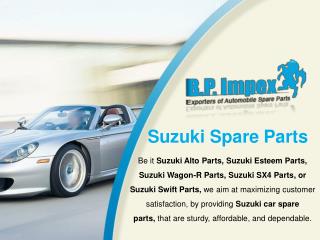 Suzuki Spare Parts