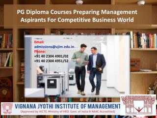 PG Diploma Courses- Preparing Management Aspirants For The Highly Competitive Business World