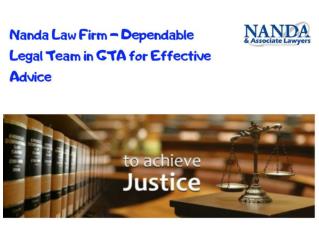 Effective Legal Advice Mississuga | Nanda Law Firm