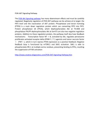 PI3K-AKT Signaling Pathway