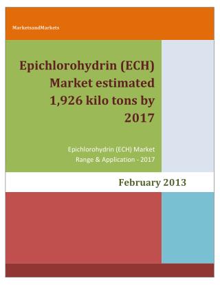 Epoxy Resins Market