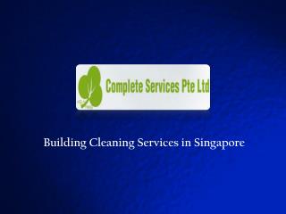 Building cleaning services singapore
