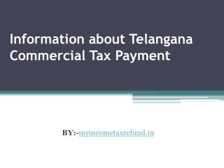 Information about Telangana Commercial Tax Payment