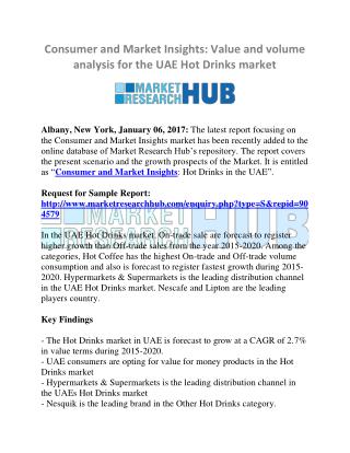 UAE Hot Drinks Market Value and Volume Analysis Market Report