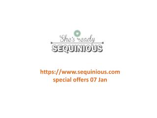 www.sequinious.com special offers 07 Jan