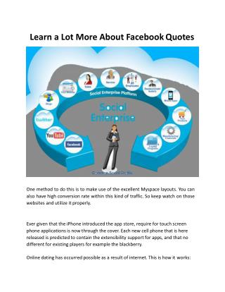 Learn A Lot More About Facebook Quotes